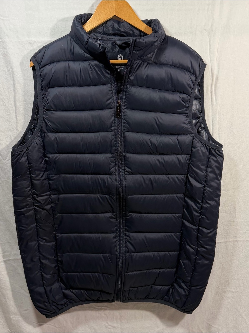 Lee Hanton Men's Quilted Puffer Vest Navy Blue Size XL